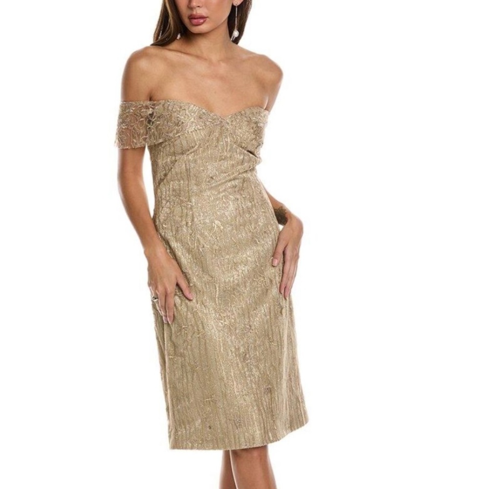 Rene Ruiz Off-The-Shoulder Cocktail Dress
